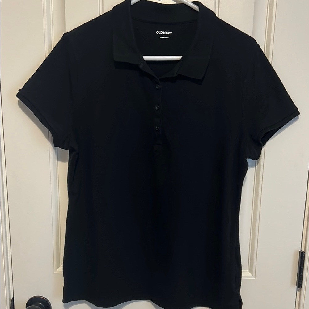 Old Navy Black Polo Shirt